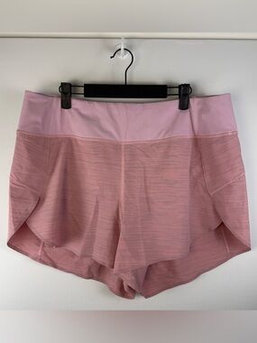 Athleta Women’s Run With It Textured 3.5” Shorts, Pink, Size: 1X